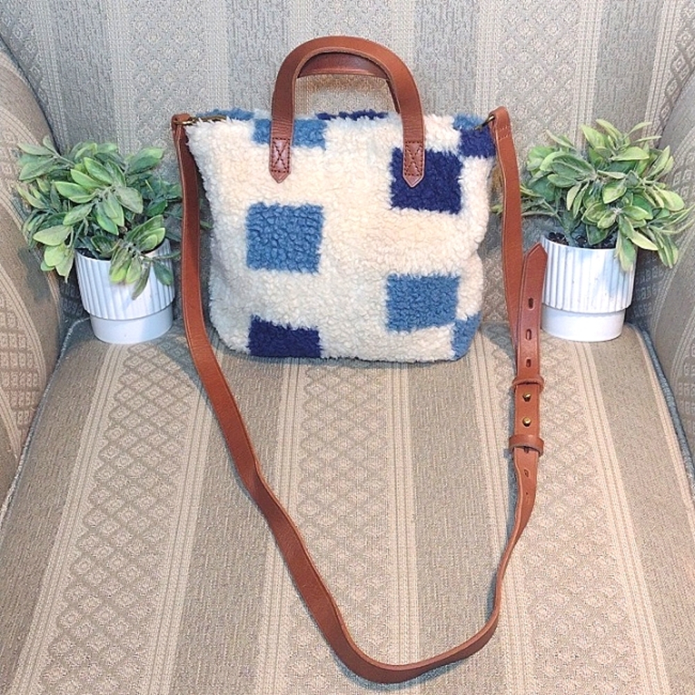 Madewell Small Transport Resourced Sherpa Edition Crossbody Bag